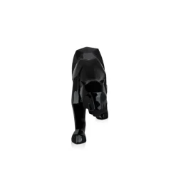 Statues & Sculptures Table Top|Low Poly^Polygon Panther 14cm Black Resin Indoor Sculpture