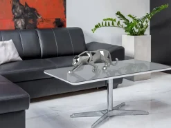 Statues & Sculptures Table Top|Floor Standing^Polygon Panther 14cm Silver Resin Indoor Sculpture