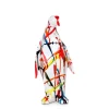 Statues & Sculptures Table Top|Low Poly^Polygon Penguin 35cm Multicolour Resin Indoor Sculpture