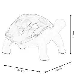 Statues & Sculptures Table Top|Low Poly^Polygon Turtle 21cm Gold Resin Indoor Sculpture
