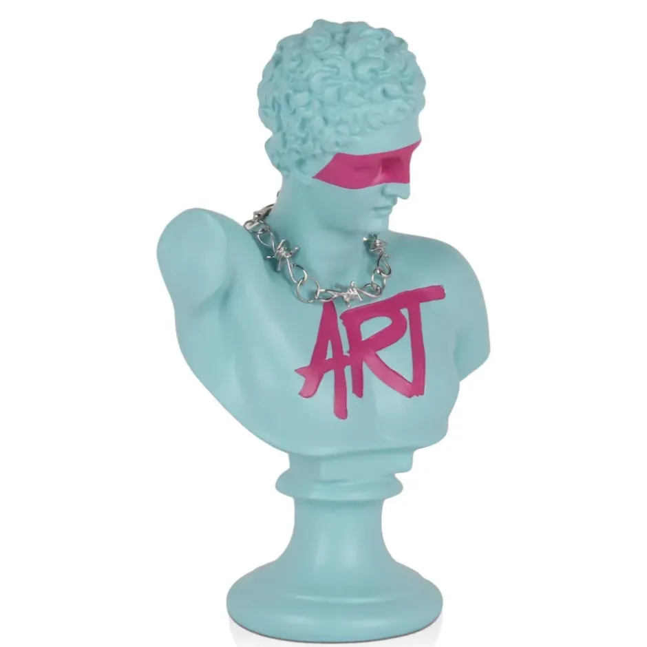 Statues & Sculptures Figurative|Table Top^Pop Art Titan 35cm Blu Blue Resin Indoor Sculpture