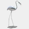 Statues & Sculptures Wildlife|Cranes^Pure Crane 124cm Silver Metal Garden Sculpture