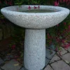 Statues & Sculptures Bird Baths^Pure Natural Granite Pink Stone Garden Birdbath