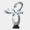 Statues & Sculptures Table Top|Floor Standing^Quantum Core 105cm Silver Metal Indoor Sculpture