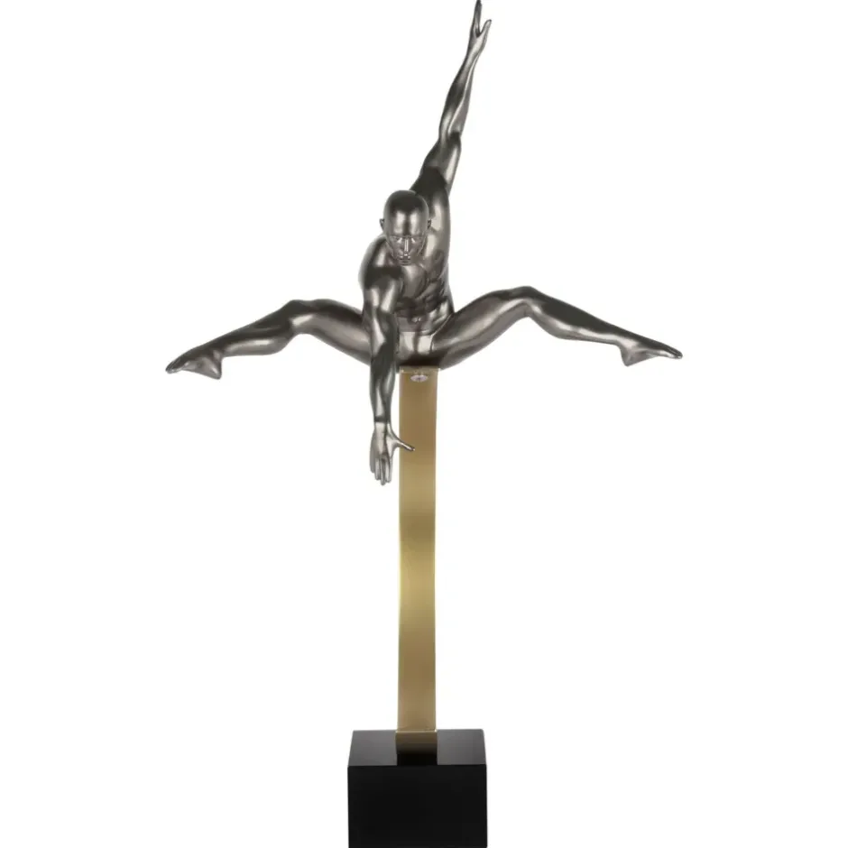 Statues & Sculptures Figurative|Floor Standing^Quantum Leap 80cm Anthracite Resin Indoor Sculpture