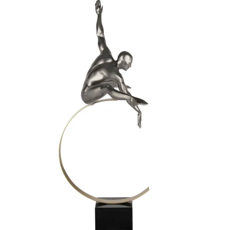 Statues & Sculptures Figurative|Floor Standing^Quantum Leap 80cm Anthracite Resin Indoor Sculpture