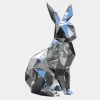 Statues & Sculptures Wildlife|Contemporary^Rabbit 61cm Geometric Metal Garden Sculpture
