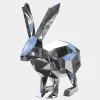 Statues & Sculptures Wildlife|Contemporary^Rabbit 46cm Geometric Metal Garden Sculpture