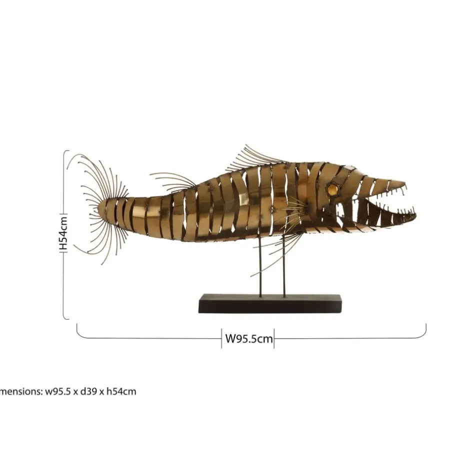 Statues & Sculptures Table Top|Animals^Razorfin Stainless Steel Indoor Sculpture