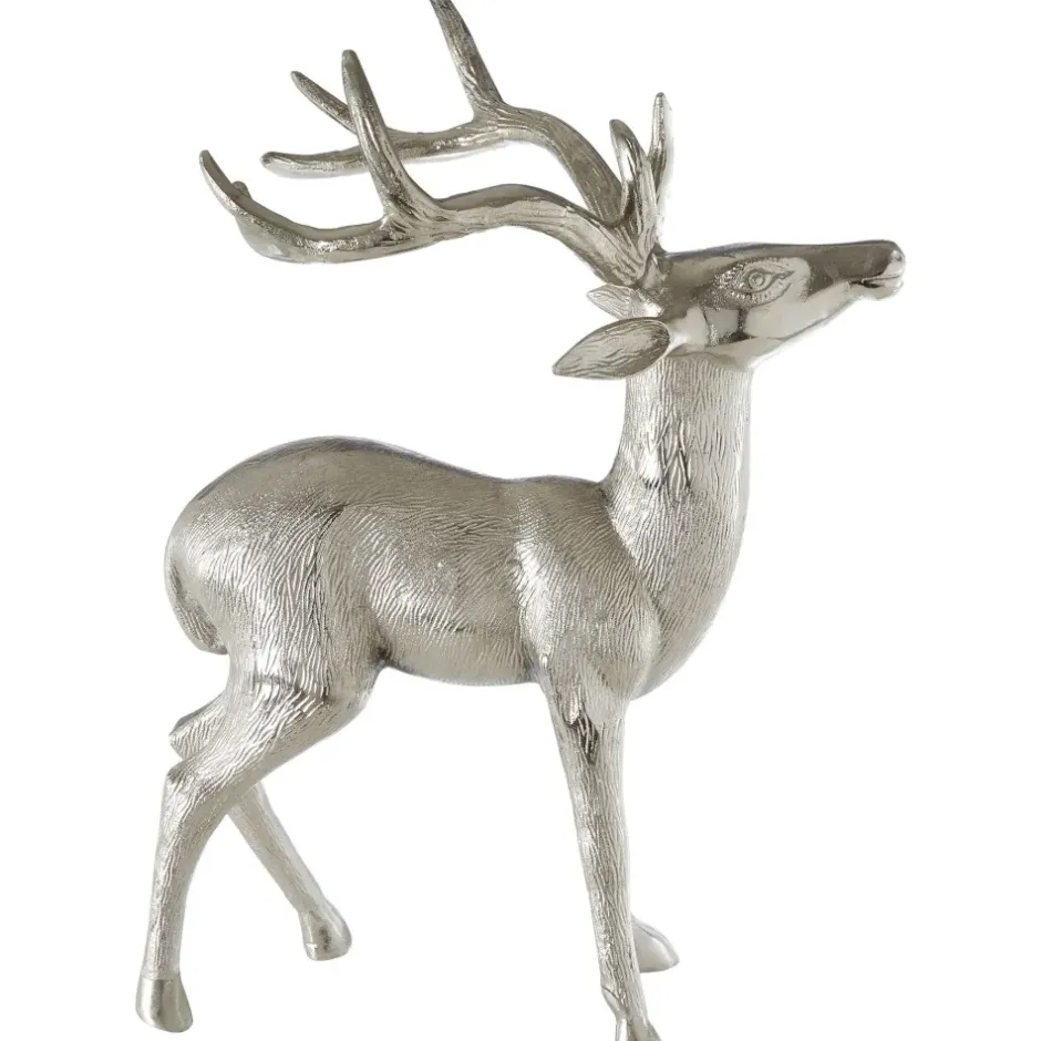 Statues & Sculptures Table Top|Animals^Regal Deer 64cm Metal Indoor Statue