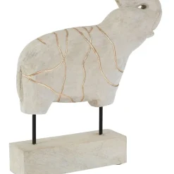 Statues & Sculptures Table Top|Animals^Regal Elephant 42cm Wood Indoor Statue