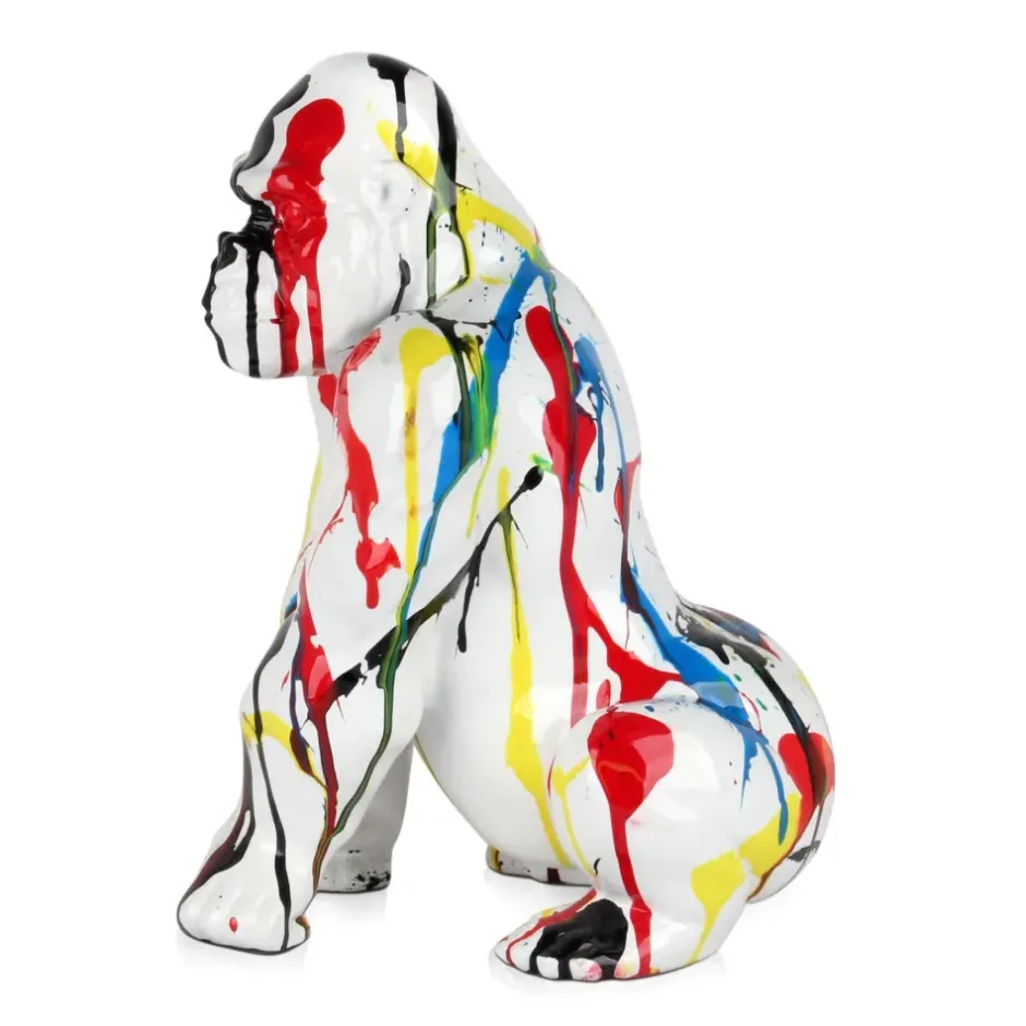 Statues & Sculptures Table Top|Abstract^Regal Orangutan 38cm Multicolour Resin Indoor Sculpture
