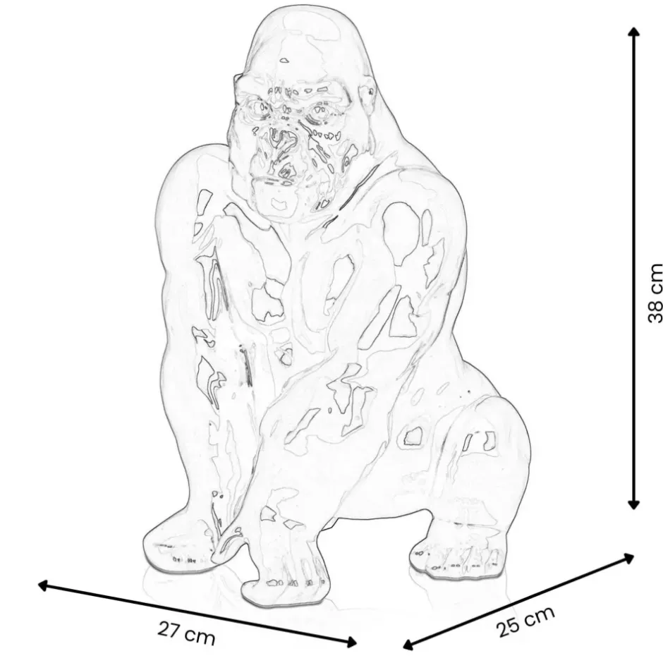 Statues & Sculptures Table Top|Abstract^Regal Orangutan 38cm Multicolour Resin Indoor Sculpture