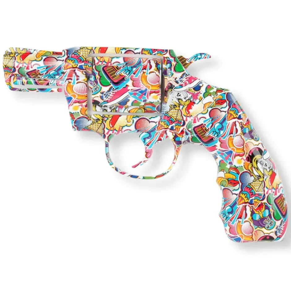 Statues & Sculptures Wall Art|Pop Art^Retro Revolver 32cm Pop Art Resin Wall Sculpture