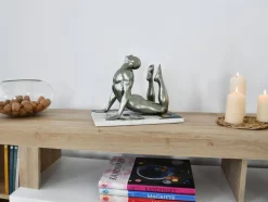 Statues & Sculptures Figurative|Table Top^Rising Core 24cm Anthracite Resin Indoor Sculpture