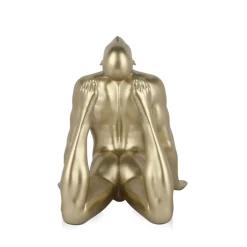 Statues & Sculptures Figurative|Table Top^Rising Core 24cm Gold Resin Indoor Sculpture