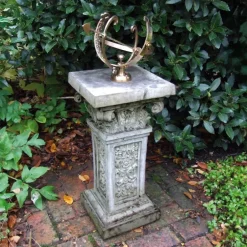 Statues & Sculptures Armillary Sundials^Rocco Armillary Stone Garden Sundial