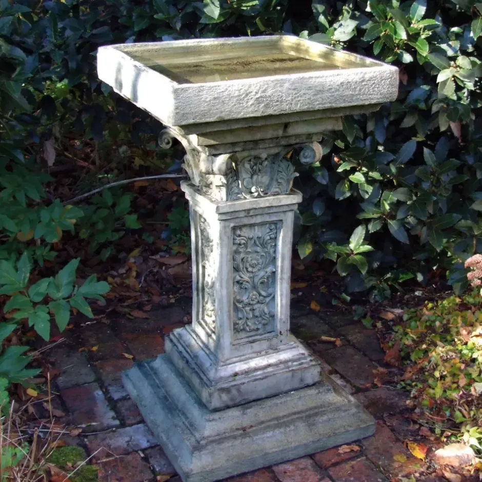 Statues & Sculptures Bird Baths^Rocco Classic Stone Garden Bird Bath