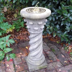 Statues & Sculptures Garden Sundials^Roman Brass Stone Garden Sundial