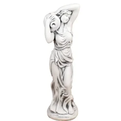Statues & Sculptures Roman^Roman Goddess with Urn 84cm Stone Resin Garden Statue