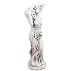 Statues & Sculptures Roman^Roman Goddess with Urn 84cm Stone Resin Garden Statue