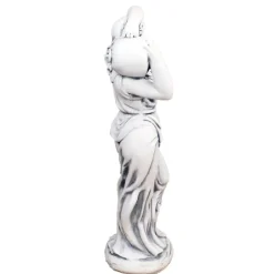 Statues & Sculptures Roman^Roman Goddess with Urn 84cm Stone Resin Garden Statue