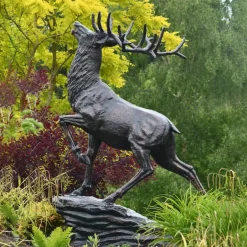 Statues & Sculptures Stags & Deers^Royal Deer 213cm Bronze Metal Garden Statue