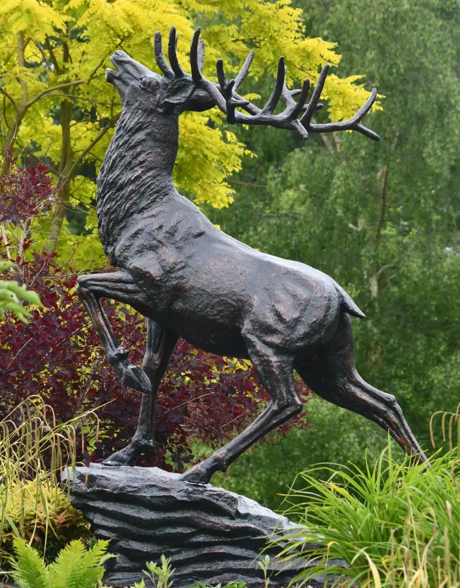 Statues & Sculptures Stags & Deers^Royal Deer 213cm Bronze Metal Garden Statue