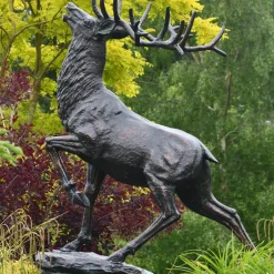 Statues & Sculptures Stags & Deers^Royal Deer 213cm Bronze Metal Garden Statue