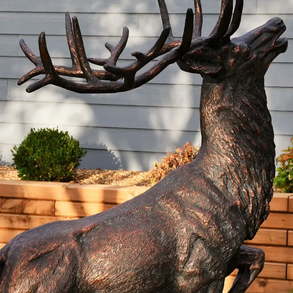 Statues & Sculptures Stags & Deers^Royal Deer 168cm Bronze Metal Garden Statue