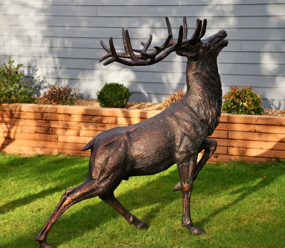 Statues & Sculptures Stags & Deers^Royal Deer 168cm Bronze Metal Garden Statue