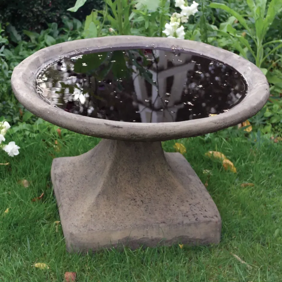 Statues & Sculptures Bird Baths^Rutland Modern Stone Garden Bird Bath
