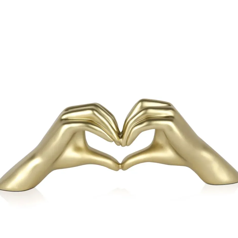 Statues & Sculptures Table Top|Contemporary^Sacred Love 15cm Gold Resin Indoor Sculpture