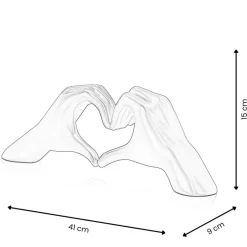 Statues & Sculptures Table Top|Contemporary^Sacred Love 15cm White Resin Indoor Sculpture