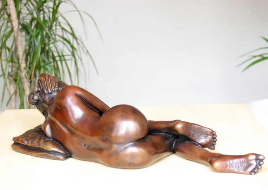 Statues & Sculptures Figurative|Table Top^Sanctuary of Sleep Figurine Bronze Indoor Sculpture