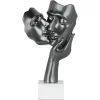 Statues & Sculptures Figurative|Table Top^Secret Kiss 50cm Anthracite Resin Indoor Sculpture