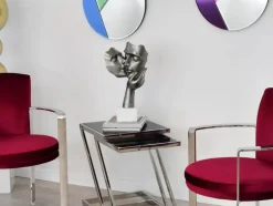 Statues & Sculptures Figurative|Table Top^Secret Kiss 50cm Anthracite Resin Indoor Sculpture