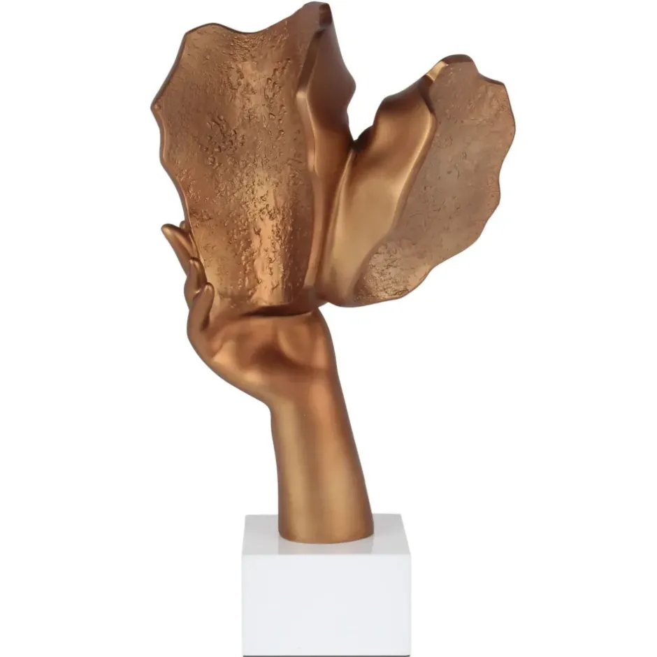 Statues & Sculptures Figurative|Table Top^Secret Kiss 50cm Bronze Resin Indoor Sculpture
