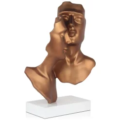 Statues & Sculptures Figurative|Table Top^Secret Lovers 57cm Bronze Resin Indoor Sculpture