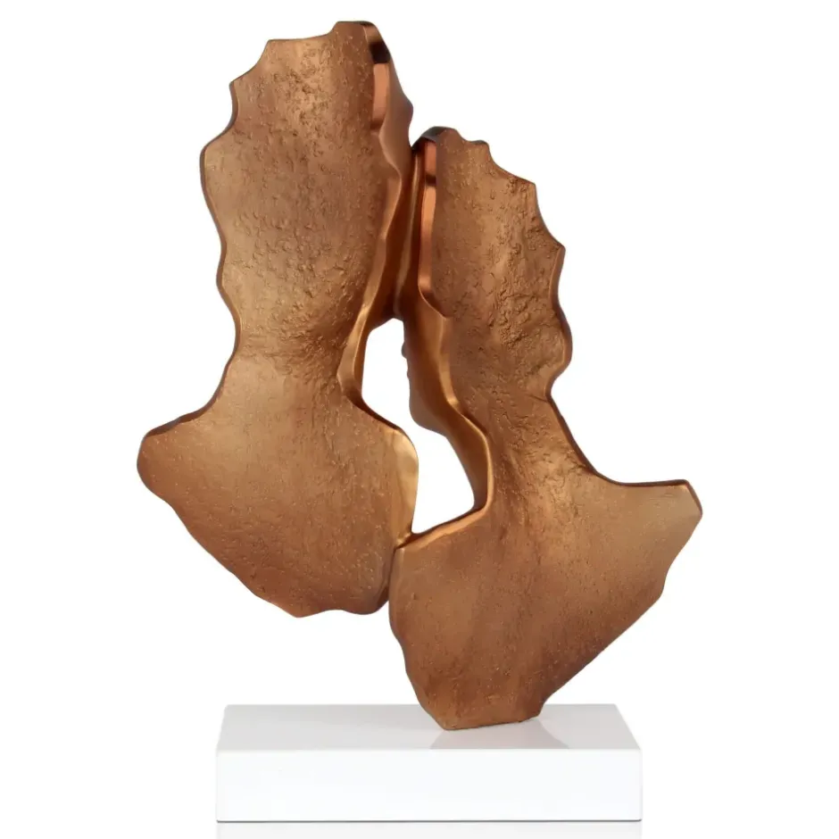 Statues & Sculptures Figurative|Table Top^Secret Lovers 57cm Bronze Resin Indoor Sculpture