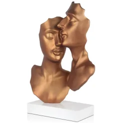 Statues & Sculptures Figurative|Table Top^Secret Lovers 57cm Bronze Resin Indoor Sculpture