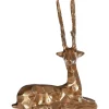 Statues & Sculptures Table Top|Animals^Serene Stag 38cm Bronze Metal Indoor Statue