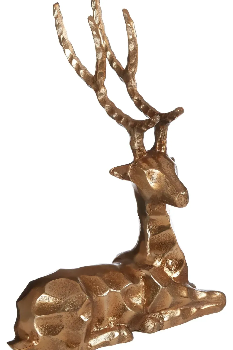 Statues & Sculptures Table Top|Animals^Serene Stag 38cm Bronze Metal Indoor Statue