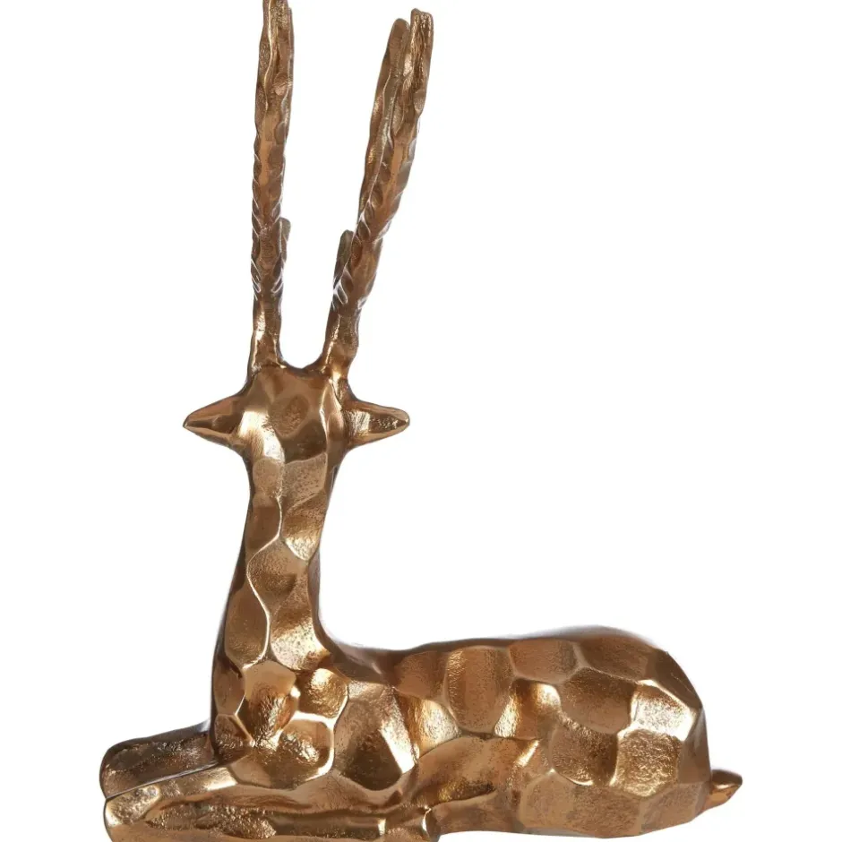 Statues & Sculptures Table Top|Animals^Serene Stag 38cm Bronze Metal Indoor Statue