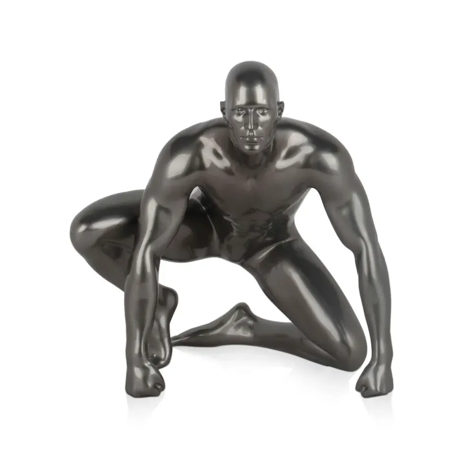Statues & Sculptures Figurative|Table Top^Shadow Protector 24cm Anthracite Resin Indoor Sculpture