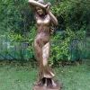 Statues & Sculptures Greek^Shy Maiden 155cm Bronze Marble Resin Garden Statue