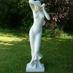 Statues & Sculptures Greek^Shy Maiden 155cm Marble Resin Garden Statue