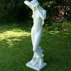 Statues & Sculptures Greek^Shy Maiden 155cm Marble Resin Garden Statue