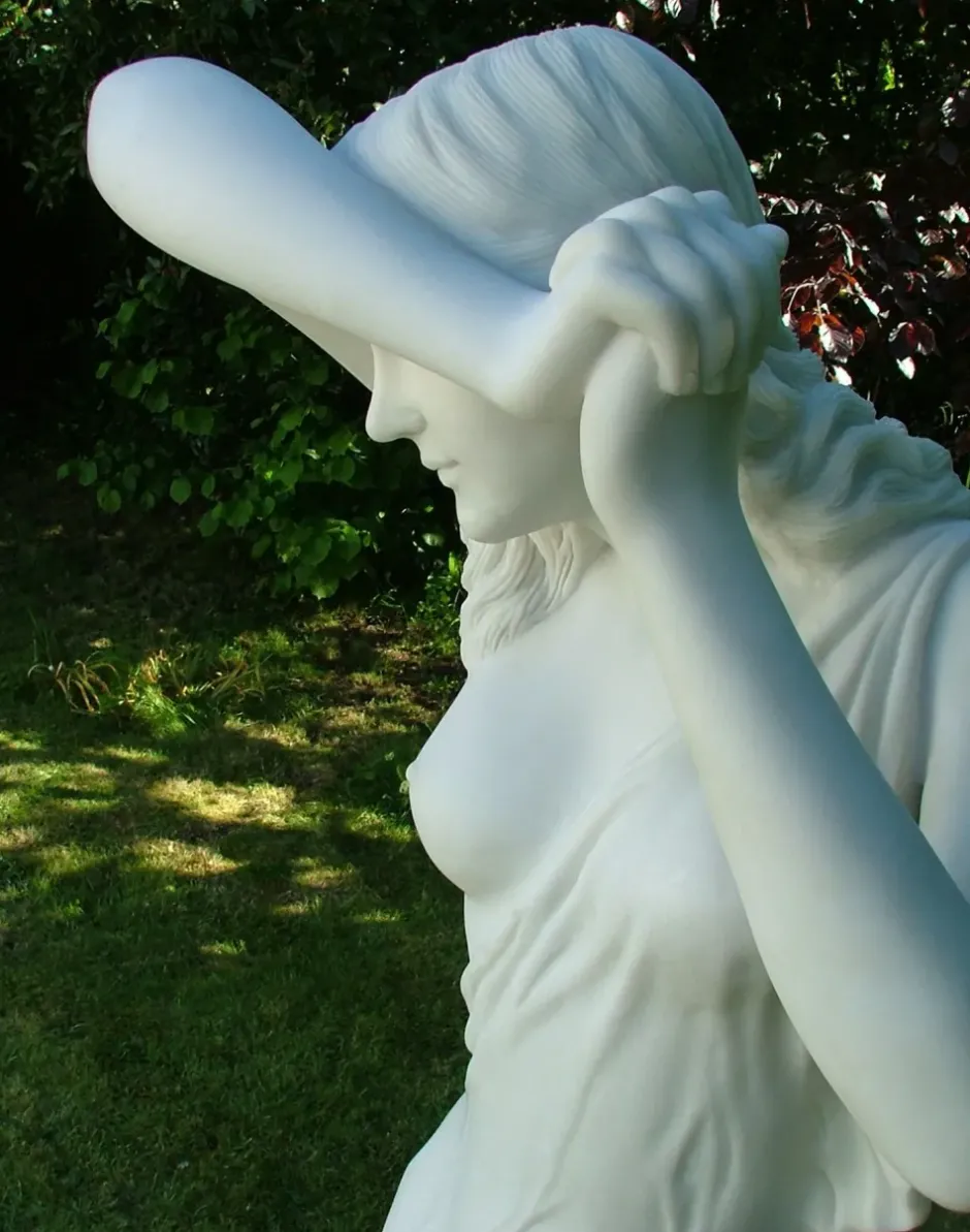 Statues & Sculptures Greek^Shy Maiden 155cm Marble Resin Garden Statue