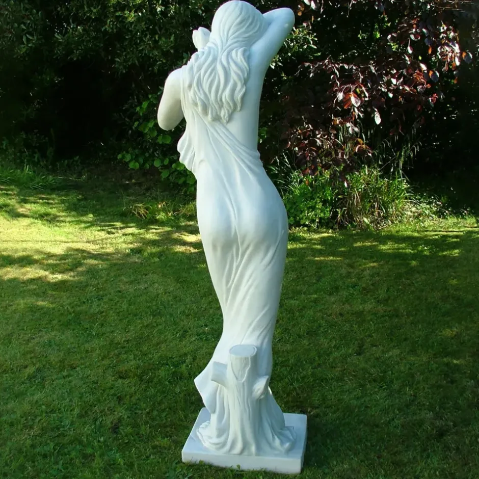 Statues & Sculptures Greek^Shy Maiden 85cm Marble Resin Garden Statue